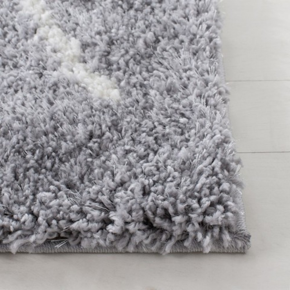 Χαλιά Shaggy Moroccan Berber 662GR Γκρι-ιβουάρ 150x210cm - 662GR-150x210 Χαλιά Shaggy Moroccan Berber 662GR Γκρι-ιβουάρ 150x210cm