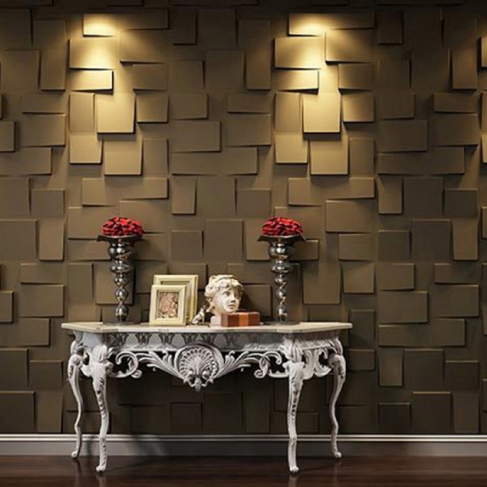 Διακόσμηση τοίχου 3D πάνελ PVC Τετράγωνο 50x50cm (τμχ) WA0007-PCS Διακόσμηση τοίχου 3D πάνελ PVC Τετράγωνο 50x50cm (τμχ) WA0007-PCS