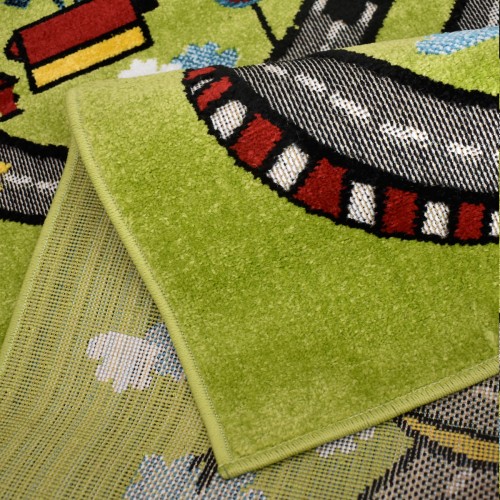 Παιδικό Χαλί 3D City Adventure  M931A 160X210cm - Πράσινο