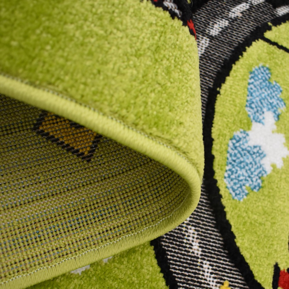 Παιδικό Χαλί-Πατάκι 3D City Adventure M931A 80X150cm - Πράσινο