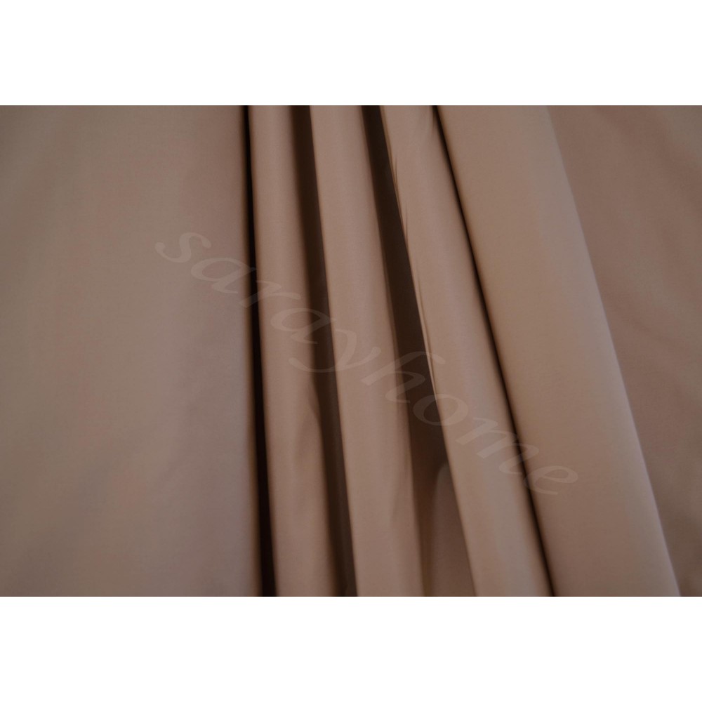 Curtain by the metre tafta fabric  beige dark CR 910