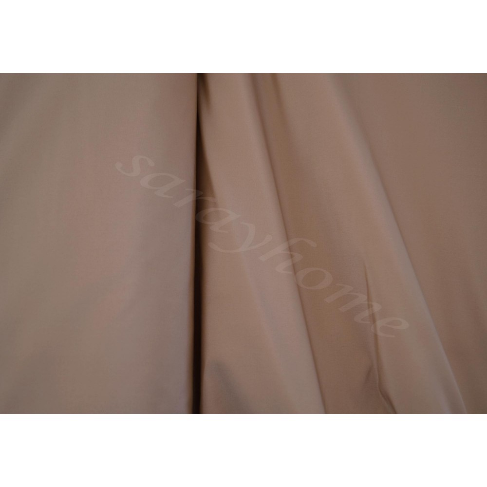 Curtain by the metre tafta fabric  beige dark CR 910