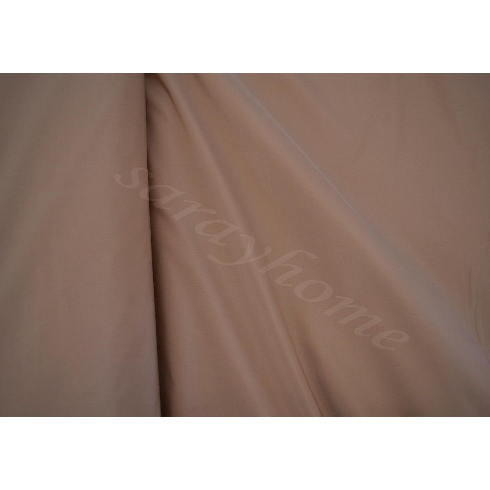 Curtain by the metre tafta fabric  beige dark CR 910