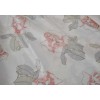 Curtains ready stitched Satin White Floral KE 1079 (280x140cm)