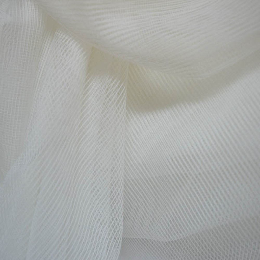 Κουρτίνα έτοιμη ραμμένη δίχτυ λευκό KE 155 (280x140cm)