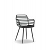 Πολυθρόνα Πολυπροπυλένιου Candy CH534-BLC Μαύρο 52x56.5x81.5cm -005B