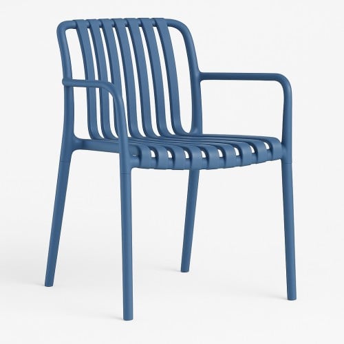 Πολυθρόνα - Καρέκλα Πολυπροπυλένιου Moda CH540-BLU Μπλέ 51x57x78cm 