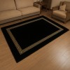 Faux Rabbit Fur Bedroom Rug Set Rabbit Luxurius DSN03-BLCGLD-SET (1*80X200+2*80X130)