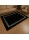 Γούνινο Χαλί Σετ Κρεβατοκάμαρας 3τμχ Rabbit Luxurius DSN03-BLCSLV-SET Μαύρο-ασημί (1*80X200+2*80X130)
