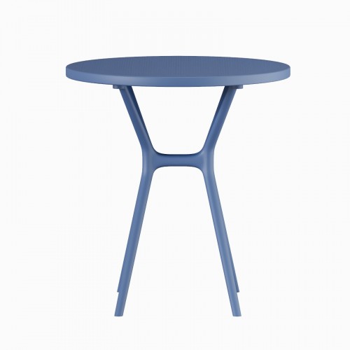 Τραπέζι Στρογγυλό Πολυπροπυλένιο 65×65×71cm Ares TB019-XS7-BLU 
