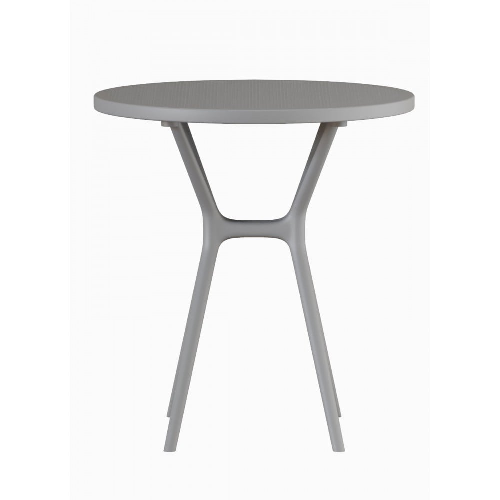 Τραπέζι Στρογγυλό Πολυπροπυλένιο 65×65×71cm Ares TB019-XS7-GR Γκρί Τραπέζι Στρογγυλό Πολυπροπυλένιο 65×65×71cm Ares TB019-XS7-GR Γκρί