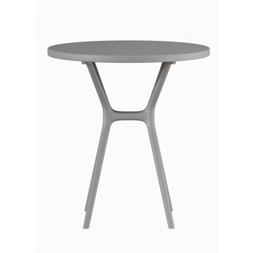 Τραπέζι Στρογγυλό Πολυπροπυλένιο 65×65×71cm Ares TB019-XS7-GR Γκρί