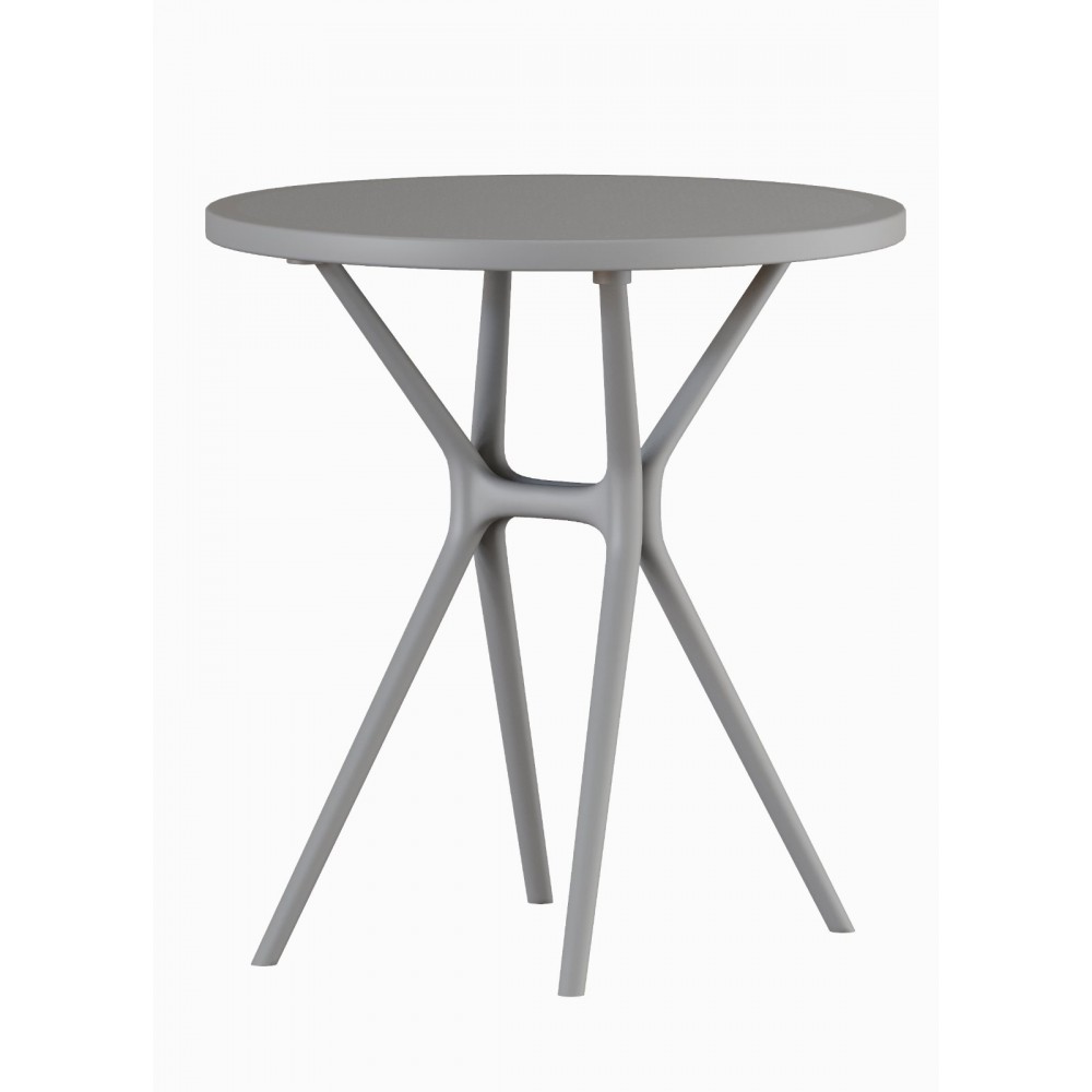 Τραπέζι Στρογγυλό Πολυπροπυλένιο 65×65×71cm Ares TB019-XS7-GR Γκρί Τραπέζι Στρογγυλό Πολυπροπυλένιο 65×65×71cm Ares TB019-XS7-GR Γκρί