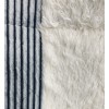 Ισοθερμικό Κουβερτοπάπλωμα Plush Shaggy Stripe Υπέρδιπλο Ιβουάρ-γκρι 220X240Q QBL-146IVGR
