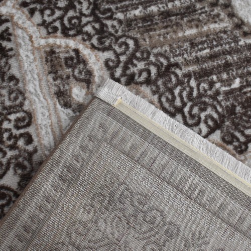 Traditional Carpet Fringe Halic HL621-BR-200 Brown 200X270cm 