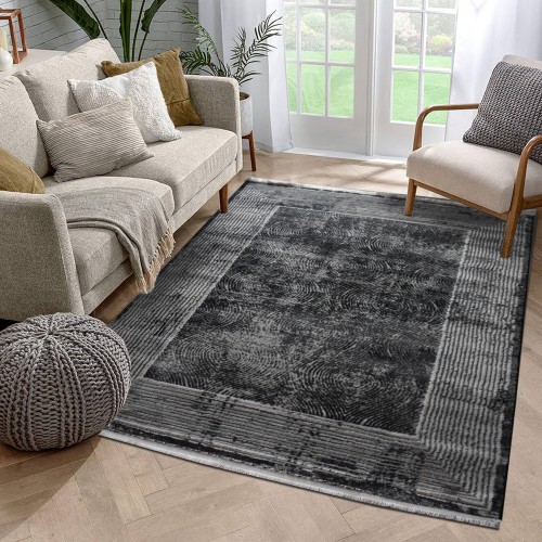 Traditional Carpet Fringe Halic HL615-GR-160 Grey 160X210cm