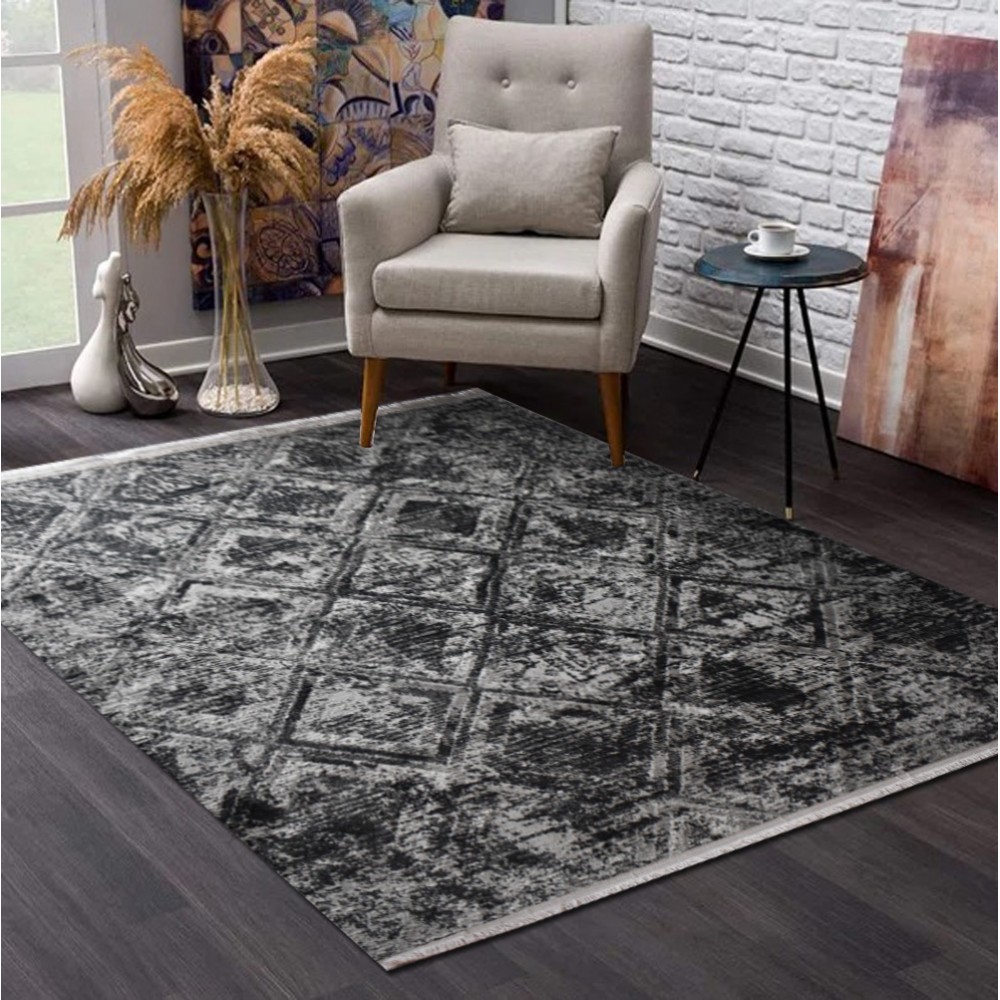 Χαλιά Κλασικά Heatset ανάγλυφα με κρόσσι Halic 200X270cm HL615-GR-200 Γκρι Χαλιά Κλασικά Heatset ανάγλυφα με κρόσσι Halic 200X270cm HL615-GR-200 Γκρι