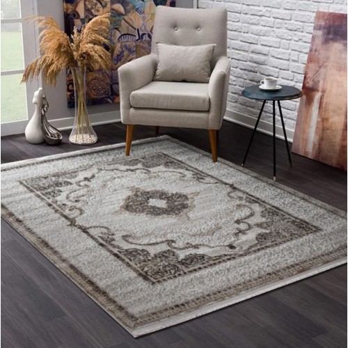Traditional Carpet Fringe Halic HL621-BGBR-160 Beige-Brown 160X210cm