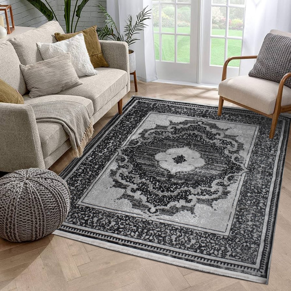 Χαλιά Κλασικά Heatset ανάγλυφα με κρόσσι Halic 200X270cm HL621-GR-200 Γκρι Χαλιά Κλασικά Heatset ανάγλυφα με κρόσσι Halic 200X270cm HL621-GR-200 Γκρι