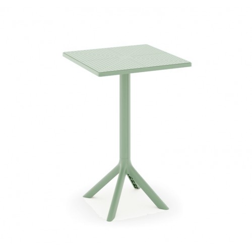 Τραπέζι Τετράγωνο Πολυπροπυλένιο 60×60×75cm TB017-75-MNT Μέντα